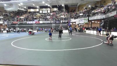 100 lbs Quarterfinal - Alayanna Barrager, Cherryvale HS vs Delanie Scott, Flinthills