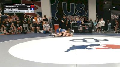 80 kg Cons. Rd Of 32 - Oakley Maddox, Brothers Of Steel Wrestling Club vs Nolan Savage, Steller Trained Wrestling
