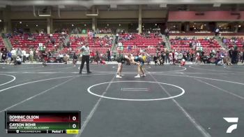 115 lbs 3rd Place Match - Cayson Rohr, Dodge City Wrestling Academy vs Dominic Olson, The Best Wrestler