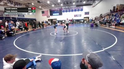 120 lbs 5th Place Match - Kael Gudahl, Wheatland vs Kade Garcia, Worland