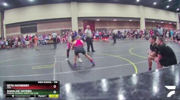 138 lbs Cons. Round 1 - Seth Mayberry, Cwa vs Damajae Hayden, Modern Warrior Wrestling Club