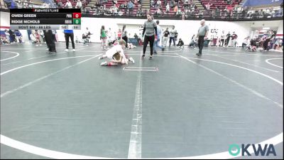66 lbs Final - Owen Green, Perry Wrestling Academy vs Ridge Nichols, Rough Riders