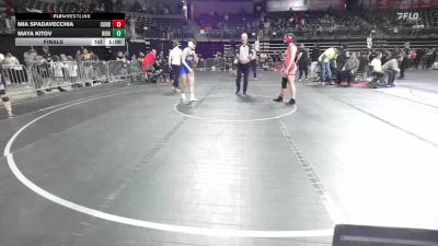138 lbs Final - Maya Kitov, Ridgewood vs Mia Spadavecchia, Cordoba Trained