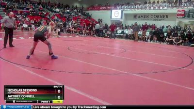 150 lbs Quarterfinals (8 Team) - Jacobee Connell, Lassiter H.S. vs Nicholas Sessions, South Effingham