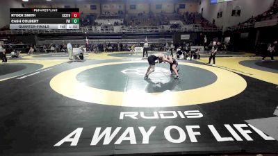 215 lbs Quarterfinal - Ryder Smith, Chattanooga Christian vs Cash Colbert, Paul VI Catholic High School