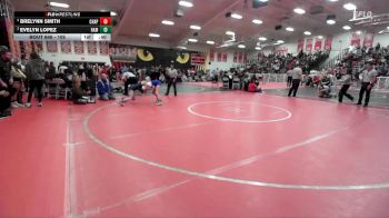 105 lbs 7th Place Match - Brelynn Smith, Chaparral vs Evelyn Lopez, Hamilton