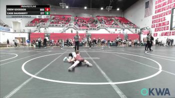 70 lbs Quarterfinal - Crew Goodson, Rough Riders vs Cage Daugherty, Standfast