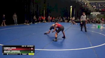 110 lbs Round 5 - Corbyn Weiss, Crass Trained vs Braden Anderson, Siouxland Wrestling Academy