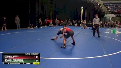 110 lbs Round 5 - Corbyn Weiss, Crass Trained vs Braden Anderson, Siouxland Wrestling Academy