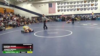 106 lbs Quarterfinal - Hunter Moore, Brunswick vs Joshua Medina, Clay (Oregon), OH