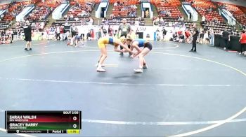 120 lbs Quarterfinal - Gracey Barry, Grand Haven vs Sarah Walsh, RPA Wrestling