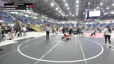 136 lbs Quarterfinal - Alyssa Ornelas, Fort Lupton Bluedevils vs Lauren Scott, Chatfield WC