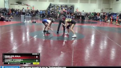 95 lbs Round 2 - Penelope Ayala, Team Nazar vs Cassidy O`Connell, Crass Trained Wrestling