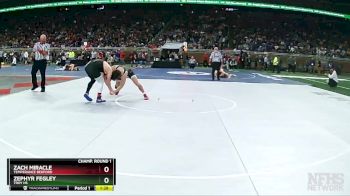 D1-165 lbs Champ. Round 1 - Zephyr Fegley, Troy HS vs Zach Miracle, Temperance Bedford