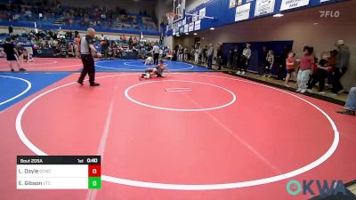 61-64 lbs Quarterfinal - Leunitus Doyle, Dark Cloud Wrestling Club vs Elliott Gibson, Owasso Takedown Club