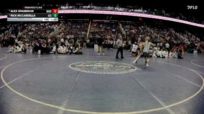 1A 138 lbs Semifinal - Rick Riccardella, Uwharrie Charter Academy vs Alex Spainhour, Mount Airy High School