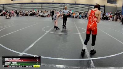 92 lbs Round 1 (4 Team) - Cohen Reer, Burnett Trained WC vs Deklyn Crosby, Riverheads MS Wrestling