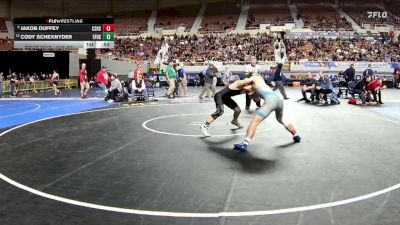 138-D3 Cons. Semi - Cody Schexnyder, Estrella Foothills High School vs Jakob Duffey, Cactus Shadows High School