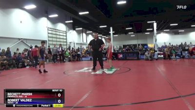 92 lbs Round 3 (8 Team) - Beckett Marsh, Minnesota Red vs Robert Valdez, Texas