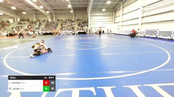 80 lbs Rr Rnd 1 - Lucas Carson, OMP Elem vs Brody Locke, Ride Out Wrestling Club Green