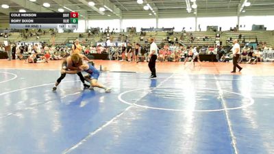 160 lbs Rr Rnd 1 - Cole Henson, Southern Roots - HSB vs Rory Dixon, BlueWave - HSB