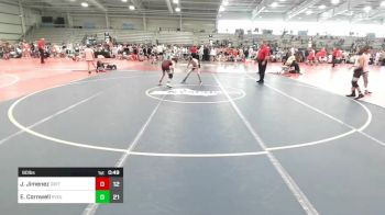 90 lbs Quarterfinal - Jayden Jimenez, Grit Mat Club Blue vs Eli Cornwell, Revival Uprising