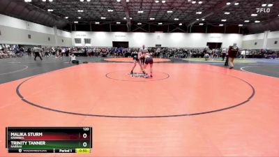 120 lbs Cons. Round 1 - Trinity Tanner, Harrah vs Malika Sturm, Hannibal