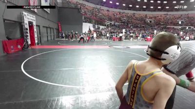 95 lbs Cons. Round 5 - Brayden Mleziva, Luxemburg-Casco Wrestling Club vs Enzo Riggio, Poynette Panther Youth Wrestling