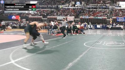 A - 157 lbs Champ. Round 1 - Carter Olson, Whitefish vs Greysen Hostetler, Dawson County