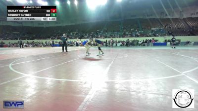 105 lbs 5th Place - Hanley Heflin, Vinita Kids Wrestling vs Syndney Snyder, Kingfisher YellowJackets