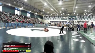 132 lbs 1st Place Match - Zachary Smith, Great Oak vs Hayden D`Ablaing, Temecula Valley