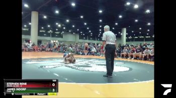 106 lbs Round 1 (6 Team) - Stephen Rene, BRAWL Silver vs James Indorf, CIAW