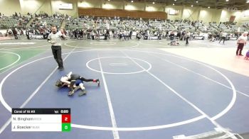 54 lbs Consi Of 16 #2 - Nolan Bingham, Rocklin Rampage WC vs Jaxson Boecker, Buckaroo WC