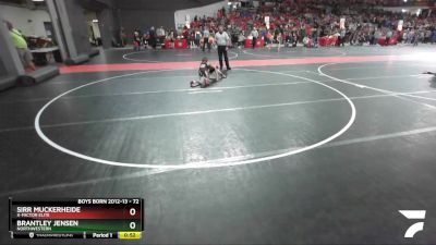 72 lbs Quarterfinal - Brantley Jensen, Northwestern vs Sirr Muckerheide, X-factor Elite