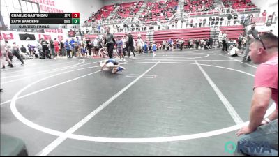58 lbs Quarterfinal - Charlie Gastineau, Standfast vs Zayn Sanders, Stroud Youth Wrestling Club