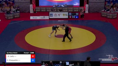 FS 97 lbs 1st Place Match - Sarabnoor Lally, Brock WC vs Frederick Choquette, Montreal NTC