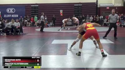 144 lbs Quarterfinal - Sevastian Soto, Carlisle vs Preston Klostermann, Alburnett