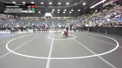 150 lbs Champ. Round 1 - Emiliano Martinez, Kansas City - Piper HS vs Dustin Dobson, Emporia