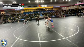 215 lbs Cons. Round 2 - Dan French, Woodstock (Marian) vs Corbin Crook, Bondurant-Farrar