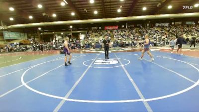 215 lbs Quarterfinal - William Erk, Harding County vs Brady Calmes, Glenrock Wrestling Club