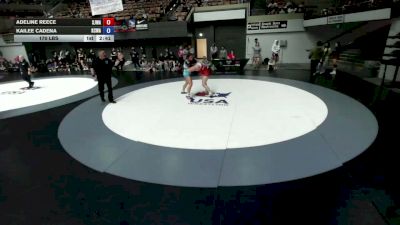 170 lbs Adeline Reece, SJWA - San Joaquin Wrestling Association vs Kailee Cadena, KCWA - Kern County Wrestling Association