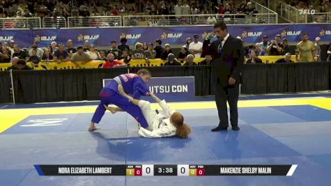 Makenzie Shelby Malin vs Nora Elizabeth Lambert 2026 Pan Kids Jiu-Jitsu IBJJF Championship