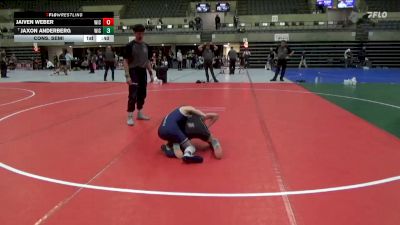 85 lbs Cons. Semi - Jaiven Weber, Team Nazar vs Jaxon Anderberg, St. Peter Saints