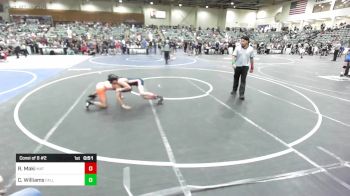109 lbs Consi Of 8 #2 - Ricky Maki, Mat Time vs Carter Williams, Fallon Outlaws WC
