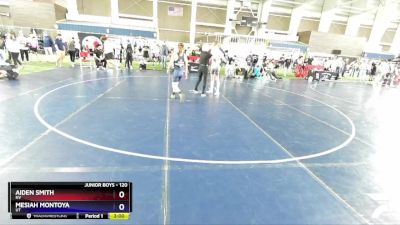 120 lbs Cons. Round 3 - Aiden Smith, NV vs Mesiah Montoya, UT