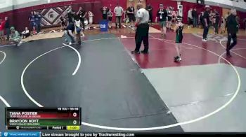 55-58 lbs Round 2 - Tiana Postier, Team Boulder Jr Eagles vs Braydon Hoyt, Virgin Valley Bulldogs