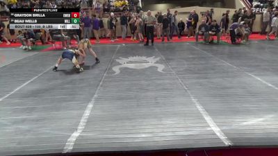 100_B lbs Consi Of 16 #1 - Grayson Brilla, Owen J Roberts vs Beau Wells, Williamson