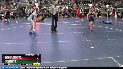 100 lbs Cons. Round 3 - Ryan Sharp, Victory Wrestling vs Jacoby Crocker, Open Mats Wrestling Club