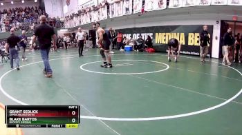 132 lbs Quarterfinal - Blake Bartos, Buckeye (Medina) vs Grant Sedlick, Upper Arlington HS