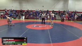 138 lbs Round 2 - Cooper Brooks, Jasper vs Tanner Wharton, Mortimer Jordan HS